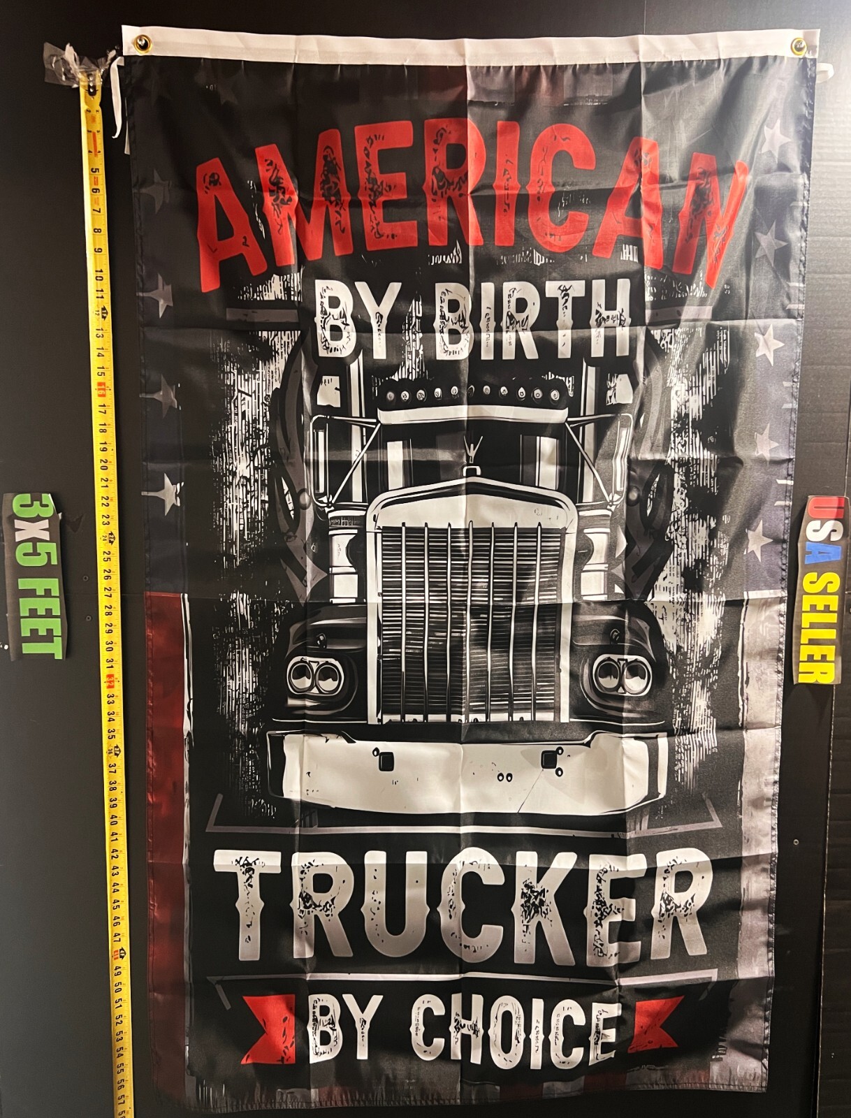 Donald Trump Flag FREE USA SHIP Truckers USA Dorm Man Cave America USA Sign 3x5'
