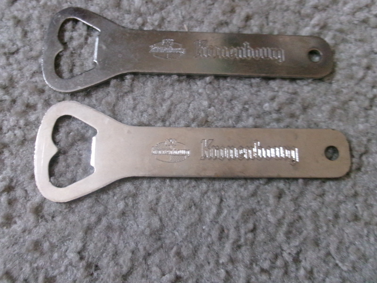 Two Vintage Kronenbourg Beer Bottle Openers