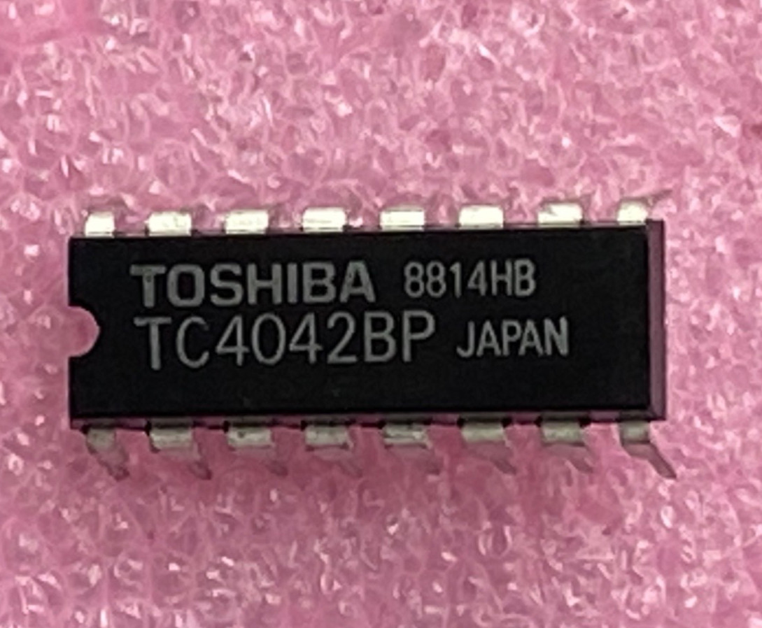 Toshiba TC4042BP quad clocked “D” Latch Integrated Circuit