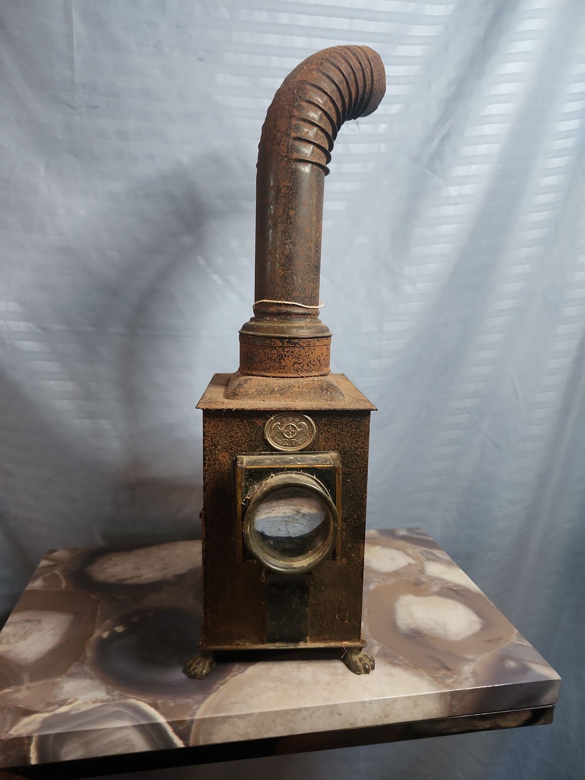 Ernst Plank Magic Lantern Oil Lamp Projector 1880s Antoque