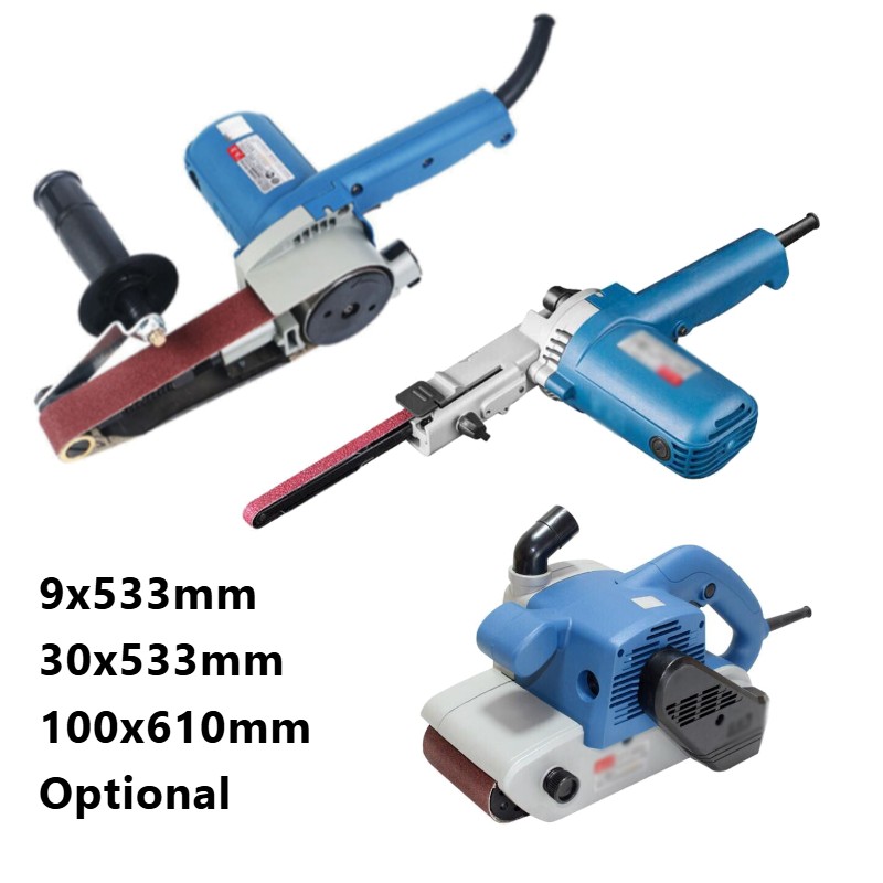 9/30X533 100X610 Electric Handheld Belt Sander Grinding Angle Grinder Polisher.