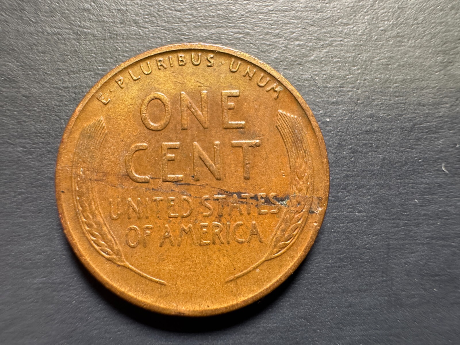 1940D Lincoln Wheat Penny NICE LAMINATION ERROR Coin