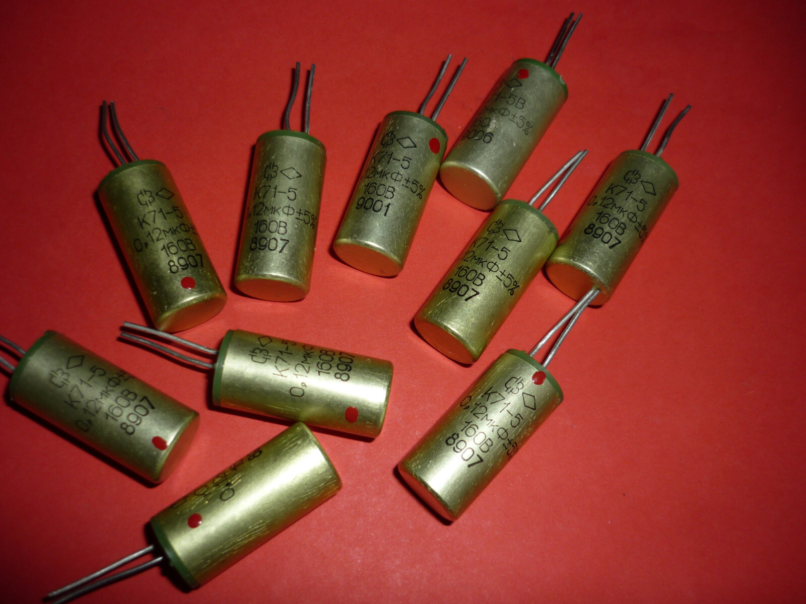 10pcs. K71-5 / К71-5 Capacitor 0.12uF 160V NEW. MILITARY