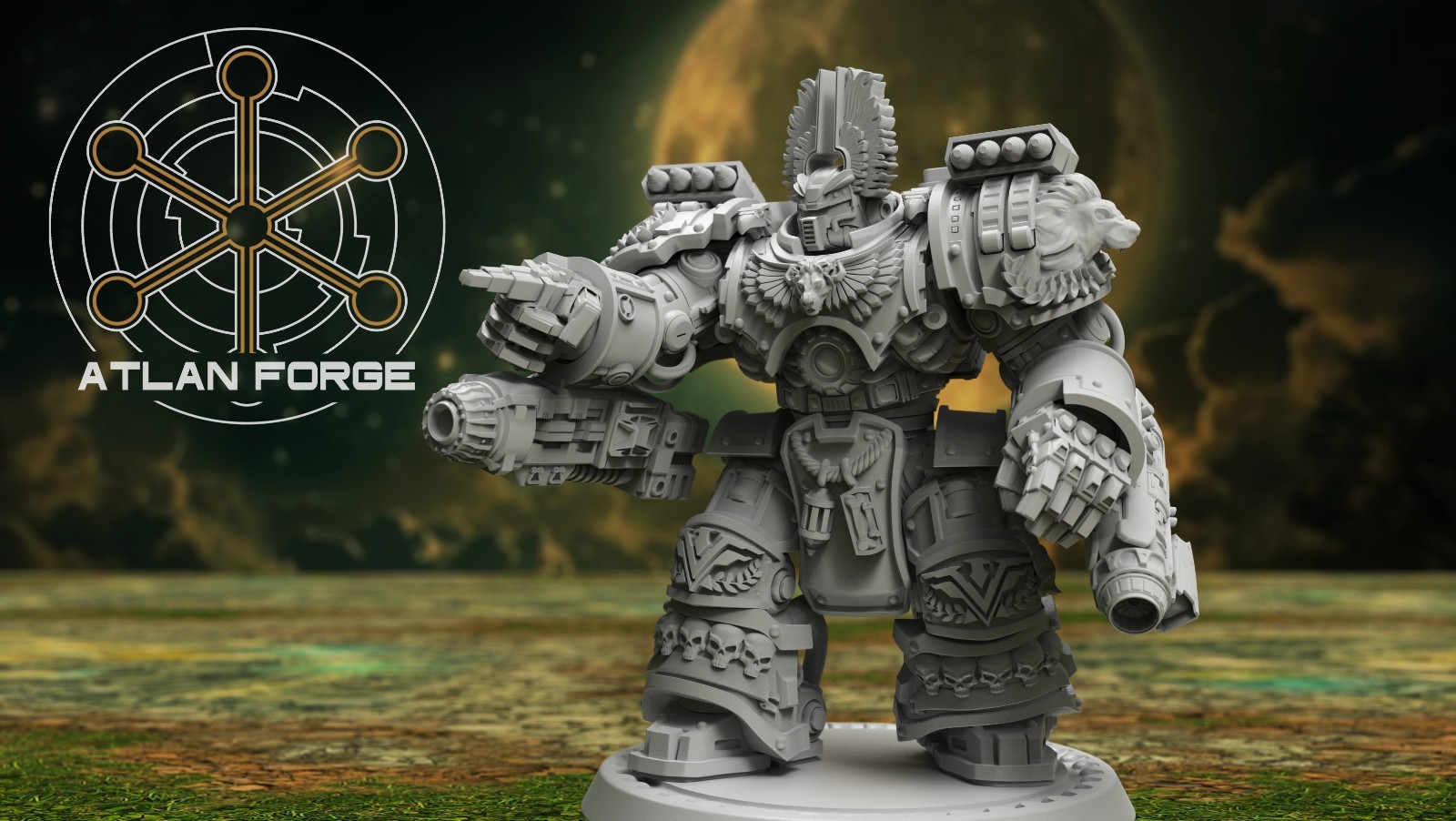 Angelic Warhulks (Atlan Forge/Tabletop Game Miniatures/Compatible w/ 40K)
