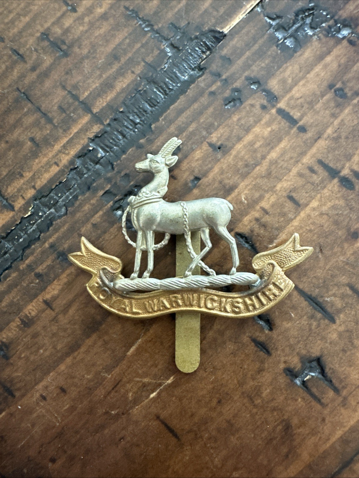 Original WW2 British Army Royal Warwickshire Cap Badge