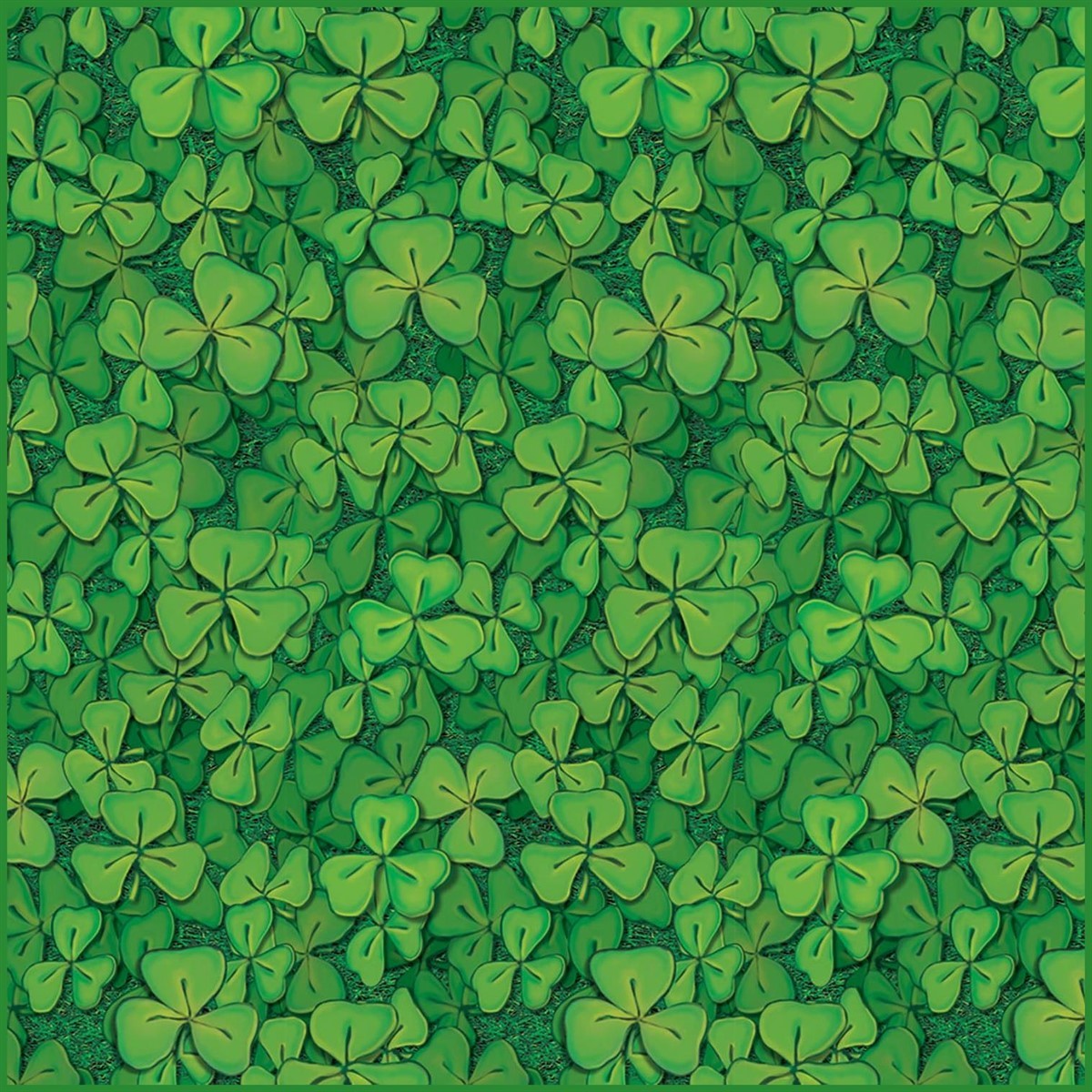 Clover Field Backdrop of Size 4' x 30' for St.Patrick's Day - Beistle