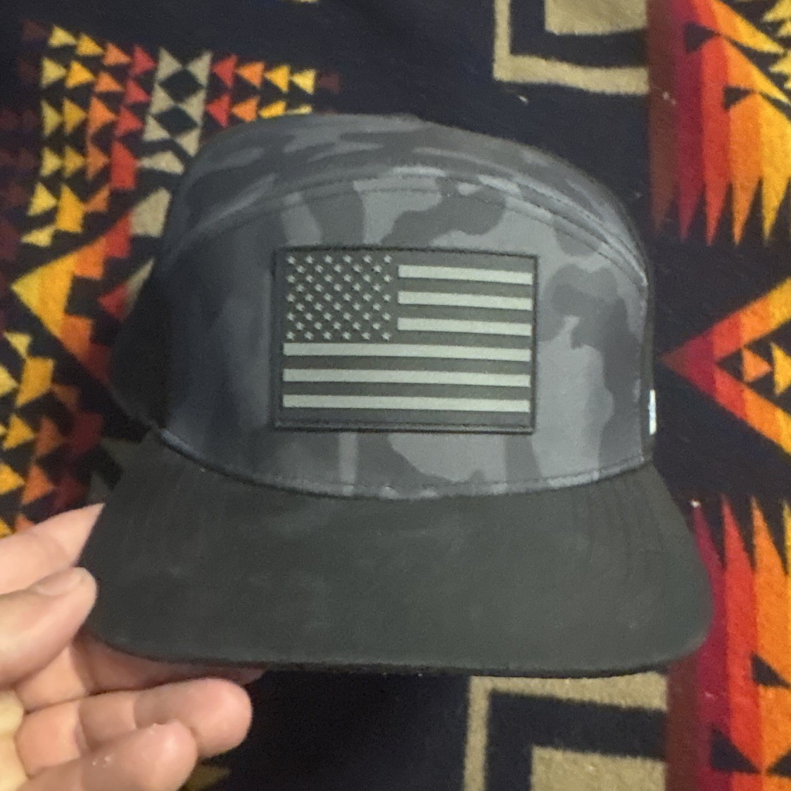 Alter Ego Running Drifter XL Gray/Black Camo Mesh Breathable USA Baseball Cap