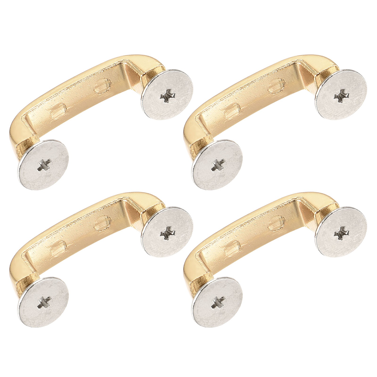 Arch Bridge Buckle, 4Pcs 30mm D-Ring Connector Buckles for Bag Hanger DIY, Gold