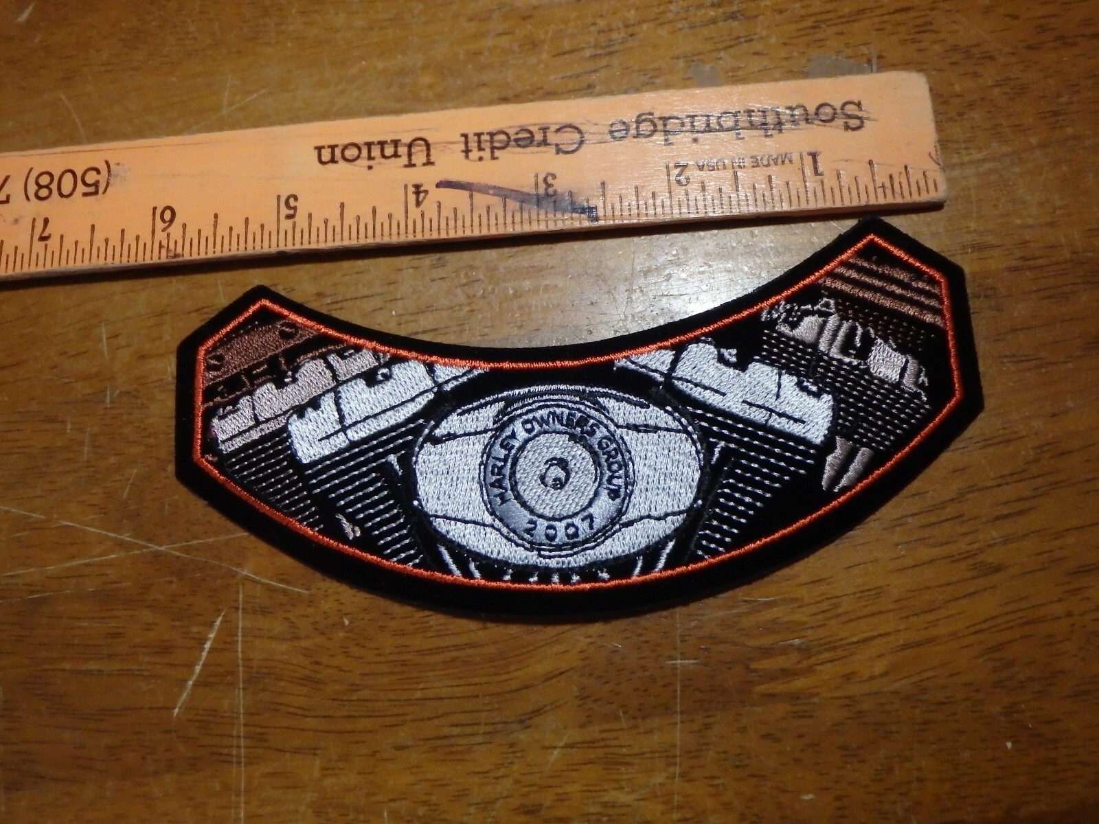 HARLEY DAVIDSON OWNERS GROUP  HOG 2007 MOTORCYCLE ROCKER   PATCH BX J #27