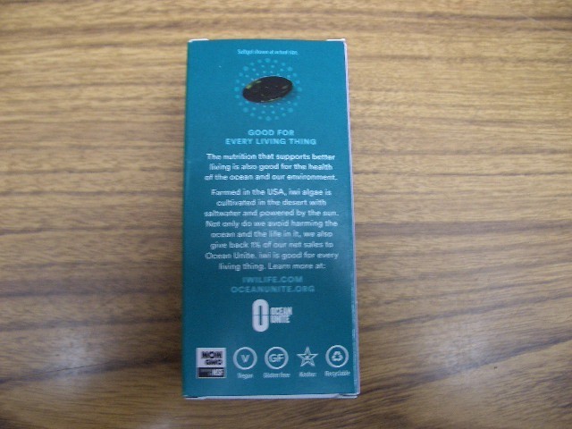 iwi Made from Algae Omega 3 Epa & Dha 60 Mini Softgels Exp 3/2026