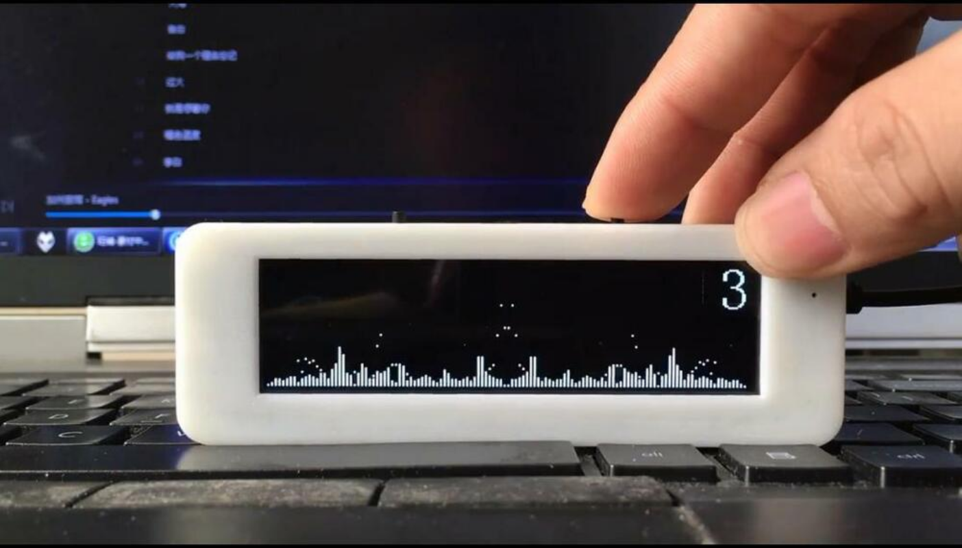 3.12 inch OLED Audio Level Indicator Music Spectrum Display Analyzer VU Meter US