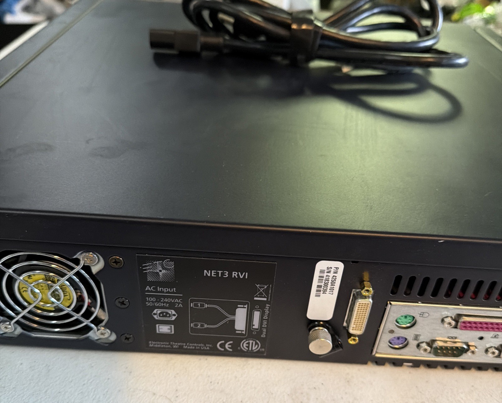 ETC Net3 RVI Remote Video Interface Rackmount TESTED