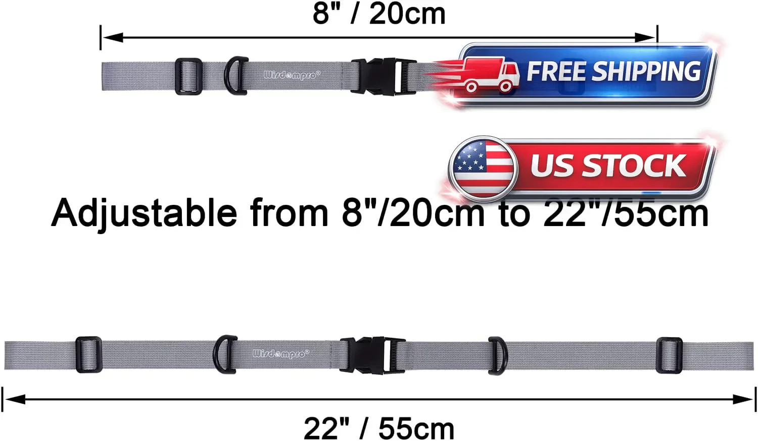 2 Pack Adjustable Backpack Chest Strap, Sternum Straps for Backpacks,