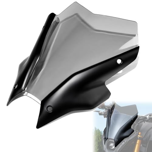 Windshield for Yamaha MT09 FZ09, Light Gray Wind Shield Front Windscreen Air