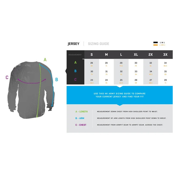 HK Army HSTL Line Jersey Charcoal Black Grey Medium