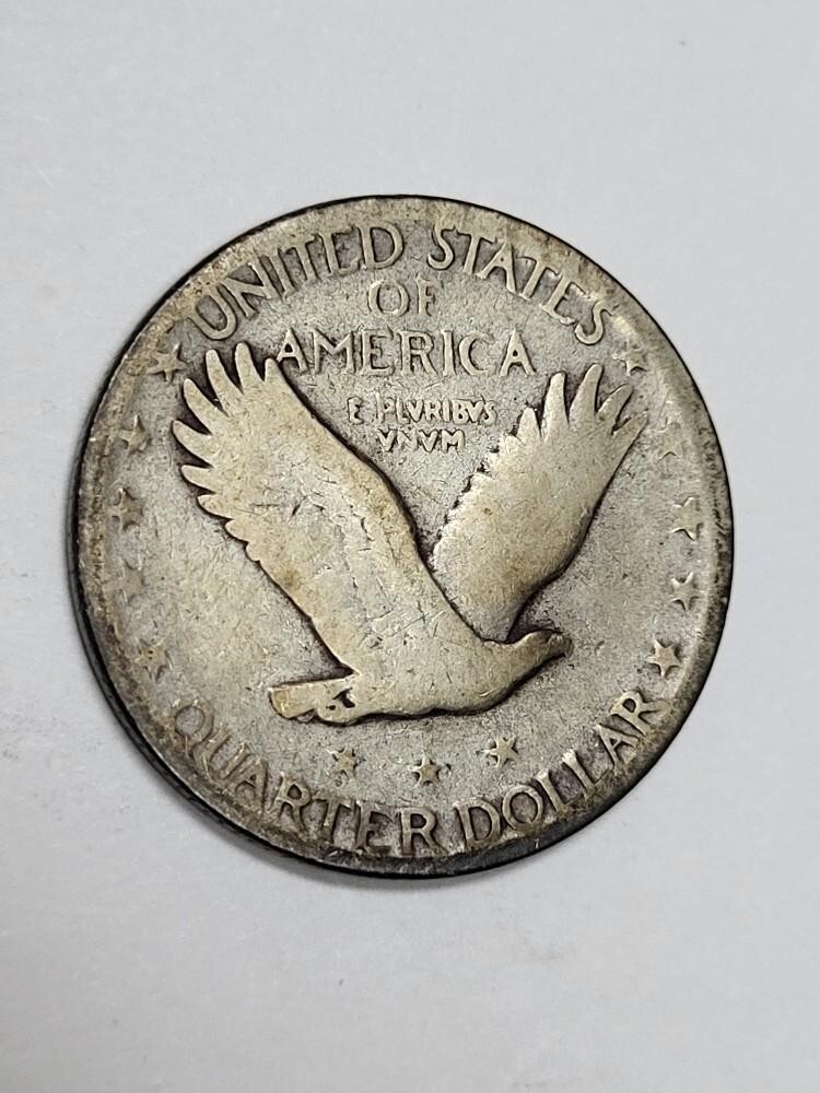 1927 S Standing Liberty Quarter PROBLEM FREE!!