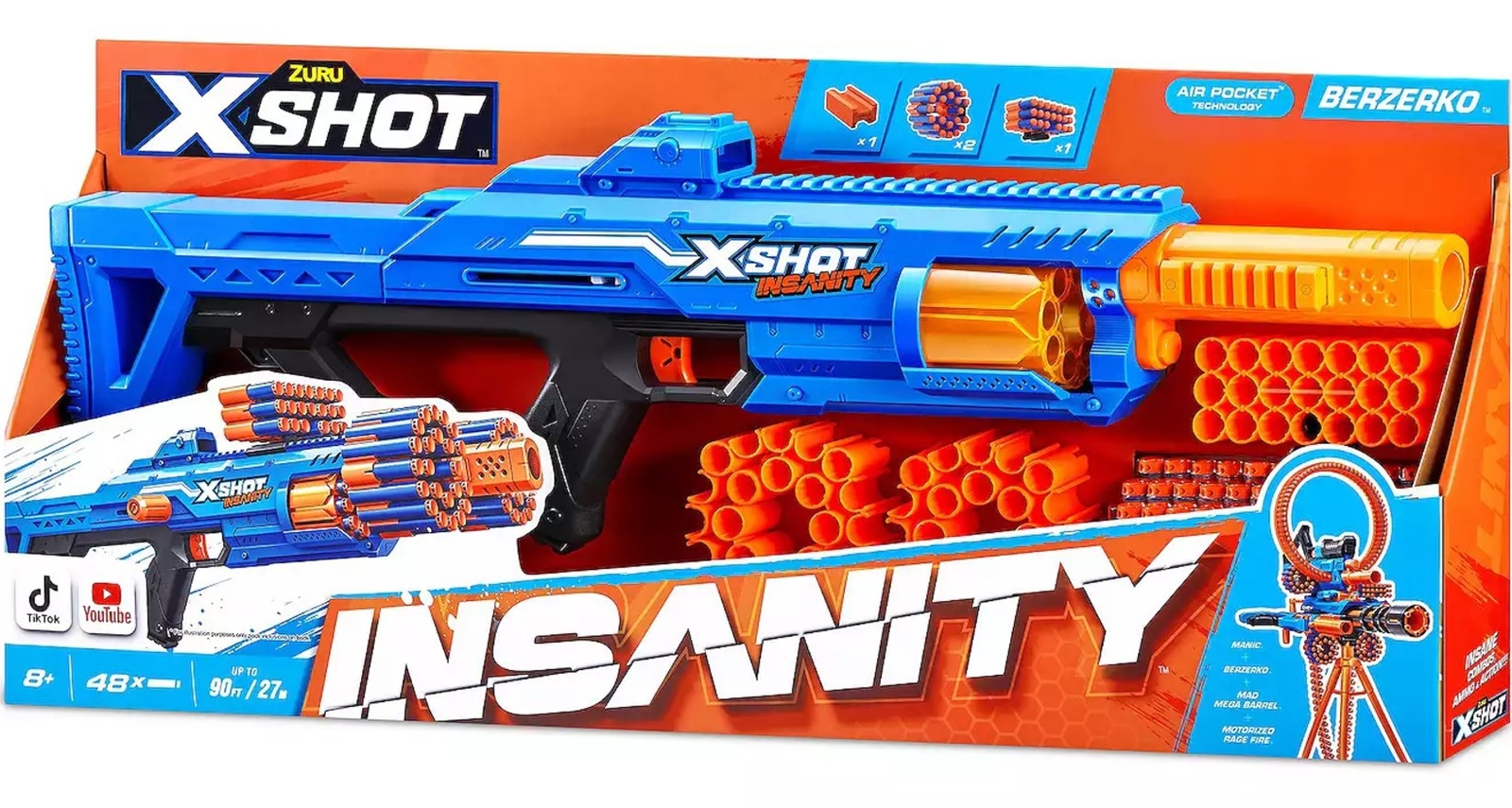 X-Shot Insanity Berzerko Blaster [48 Darts]