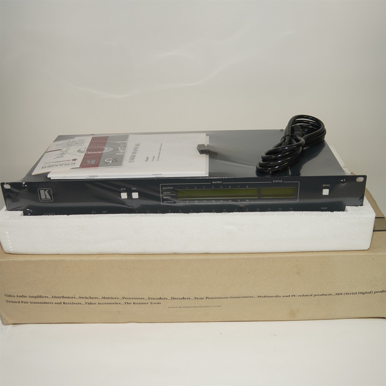 Kramer VS-1616A 16x16 Balance Stereo Audio Matrix Switcher