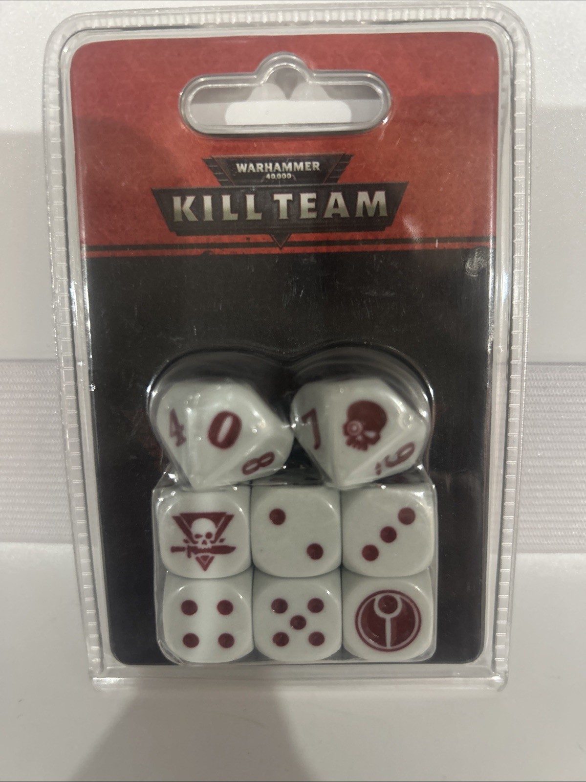 Warhammer 40K Kill Team T'AU Empire Dice Set OOP NIB 6 x D6 2 x D10