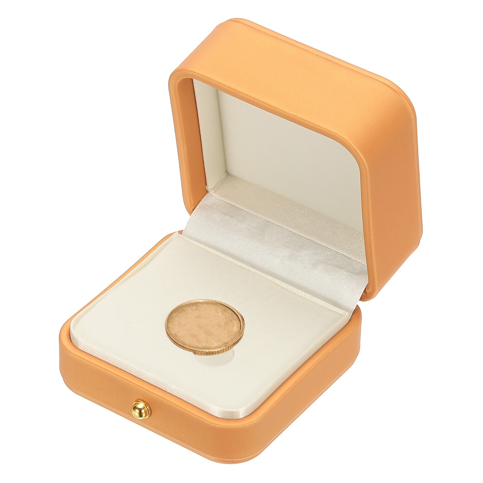 Coin Display Box, Suitable for 25mm Coins, Orange