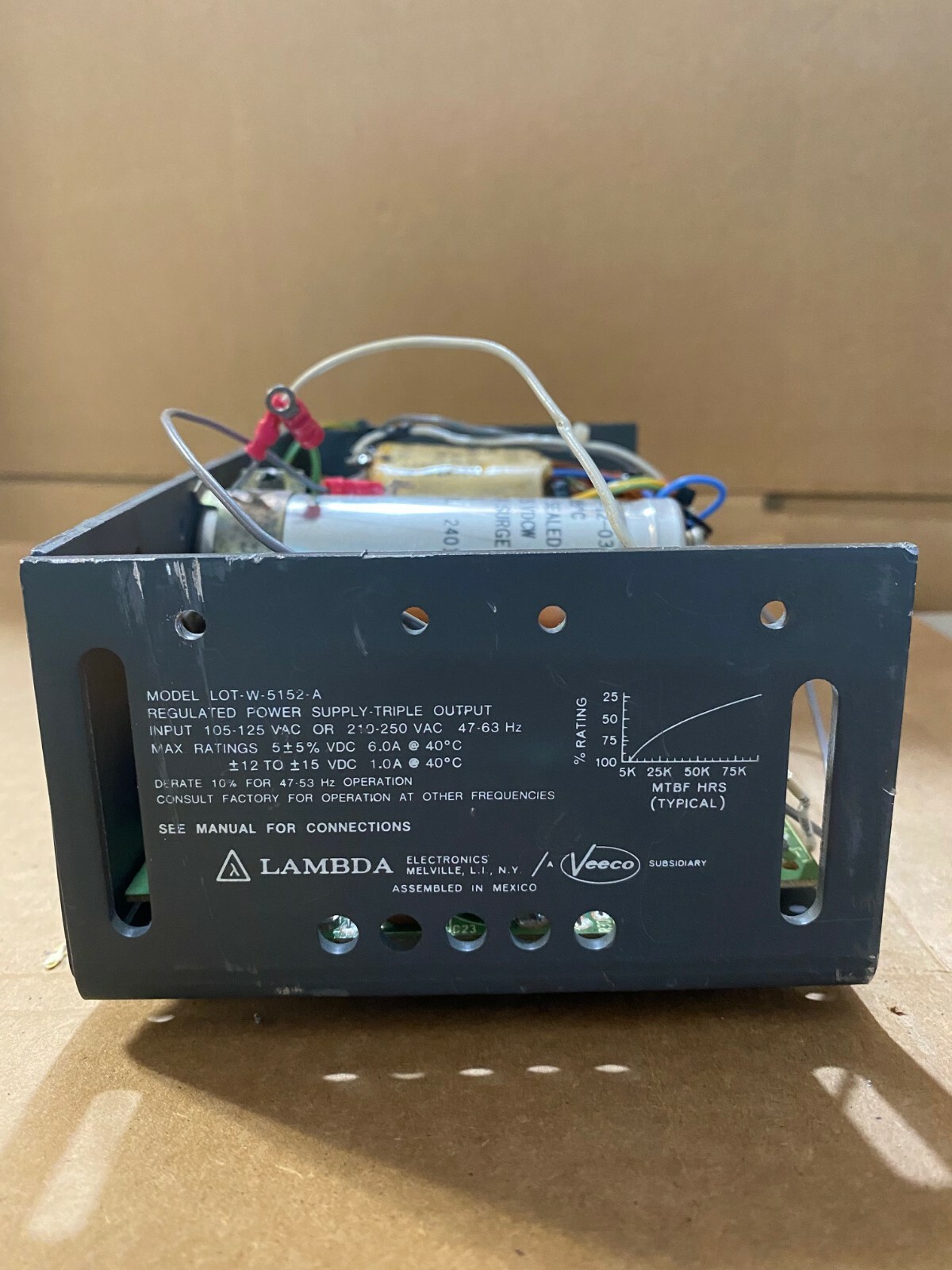 Lambda LOT-W-5152-A Triple Output Regulated Power Supply +/-12 to 15VDC