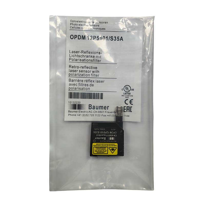 OPDM 12P5101/S35A Retro-reflective Laser Sensor 7m PNP 10-30V M8 Replacement New