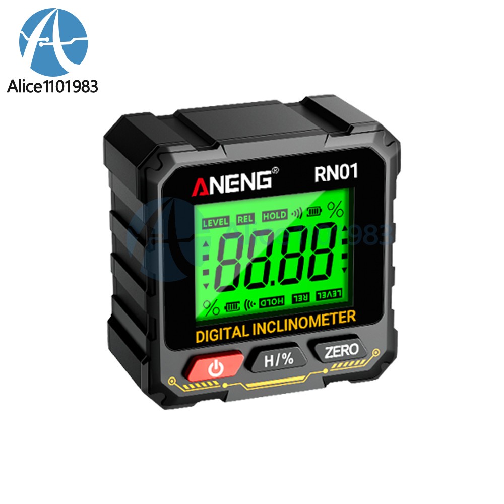 ANENG Magnetic Digital Level Box LCD Angle Finder Protractor Inclinometer Gauge