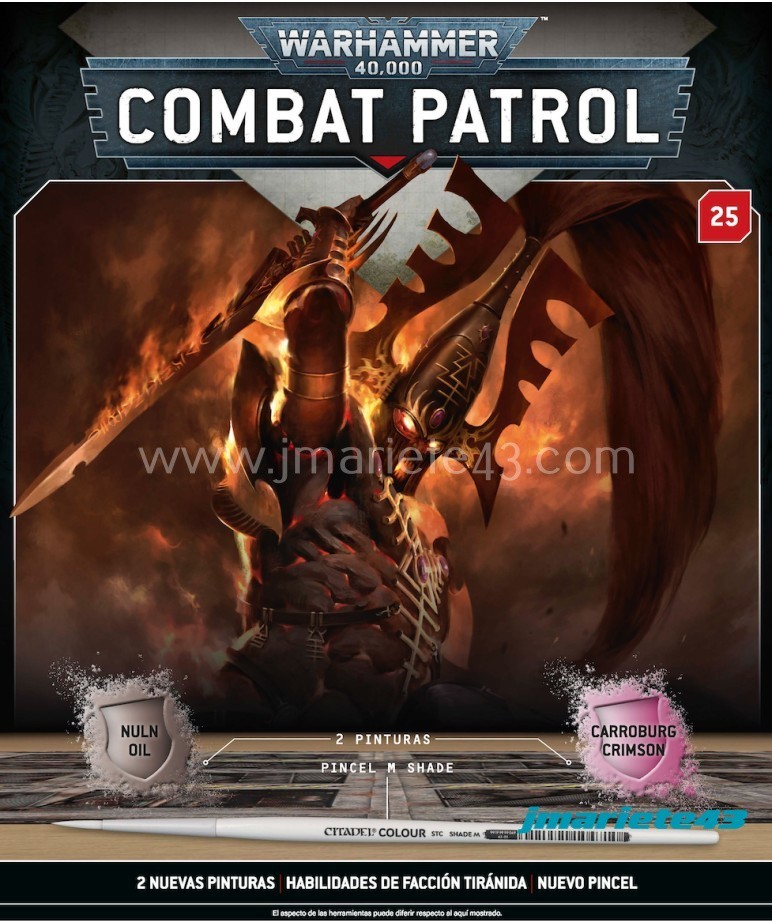 M Shade Brush + 2Paints ( 1 Nuln Oil - 1 Carroburg Crimson ) Warhammer 40000