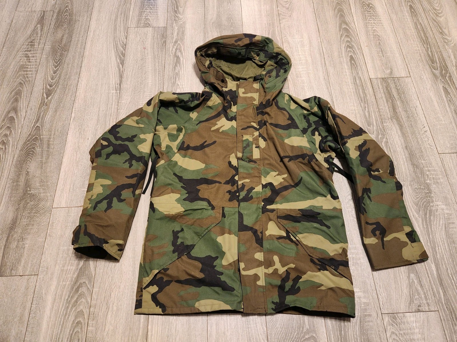 Tennier Industries Jacket Mens Medium Cold Weather Camouflage Parka ECWCS