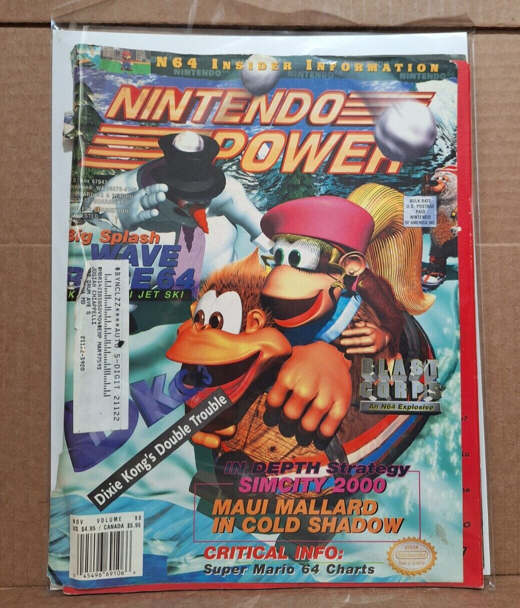 Nintendo Power Vol #90 (Nov 1996), Acceptable - Has Inserts, No Poster