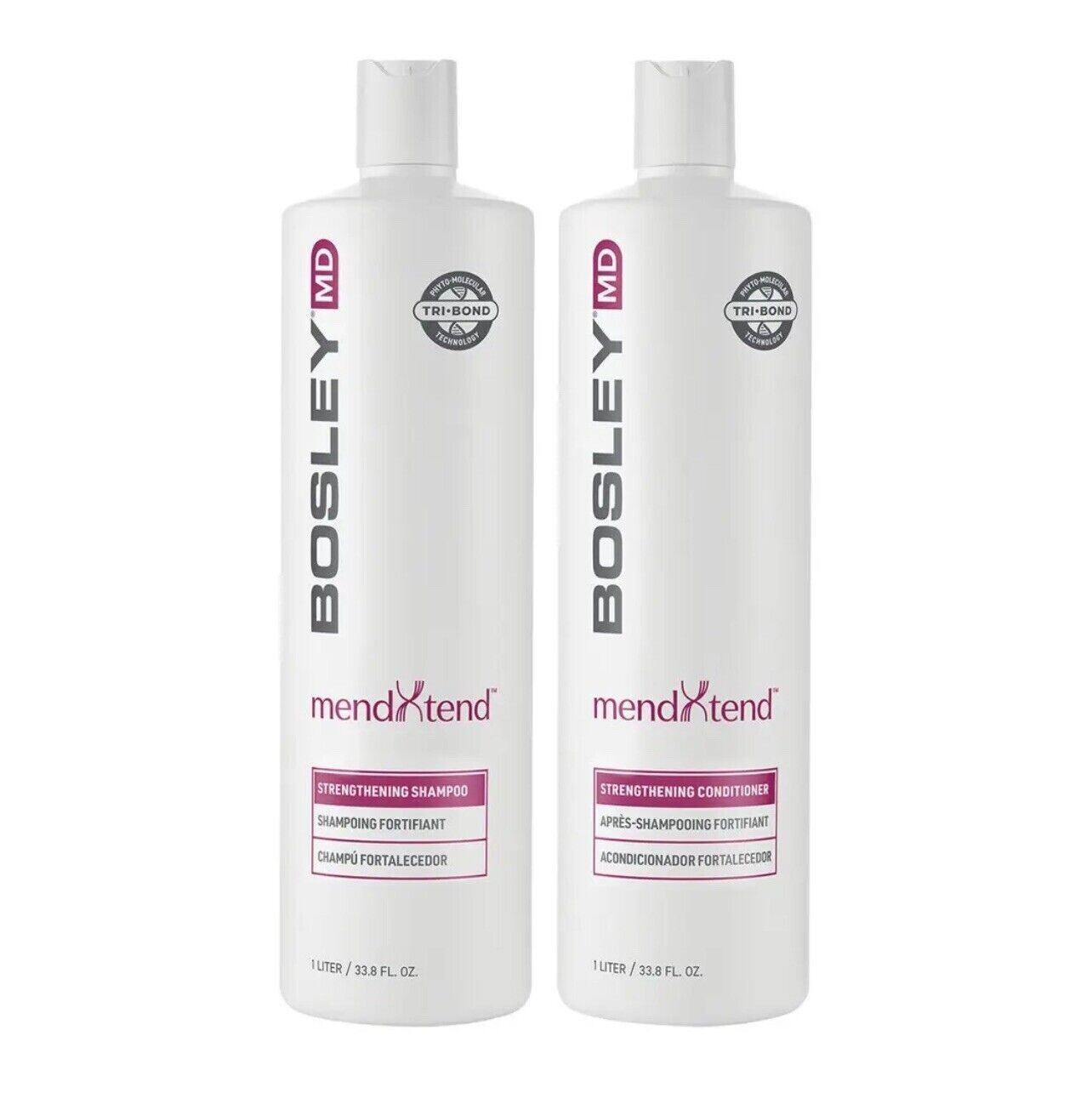 BOSLEY MD mendXtend Strengthening Shampoo & Conditioner DUO-  33.8oz