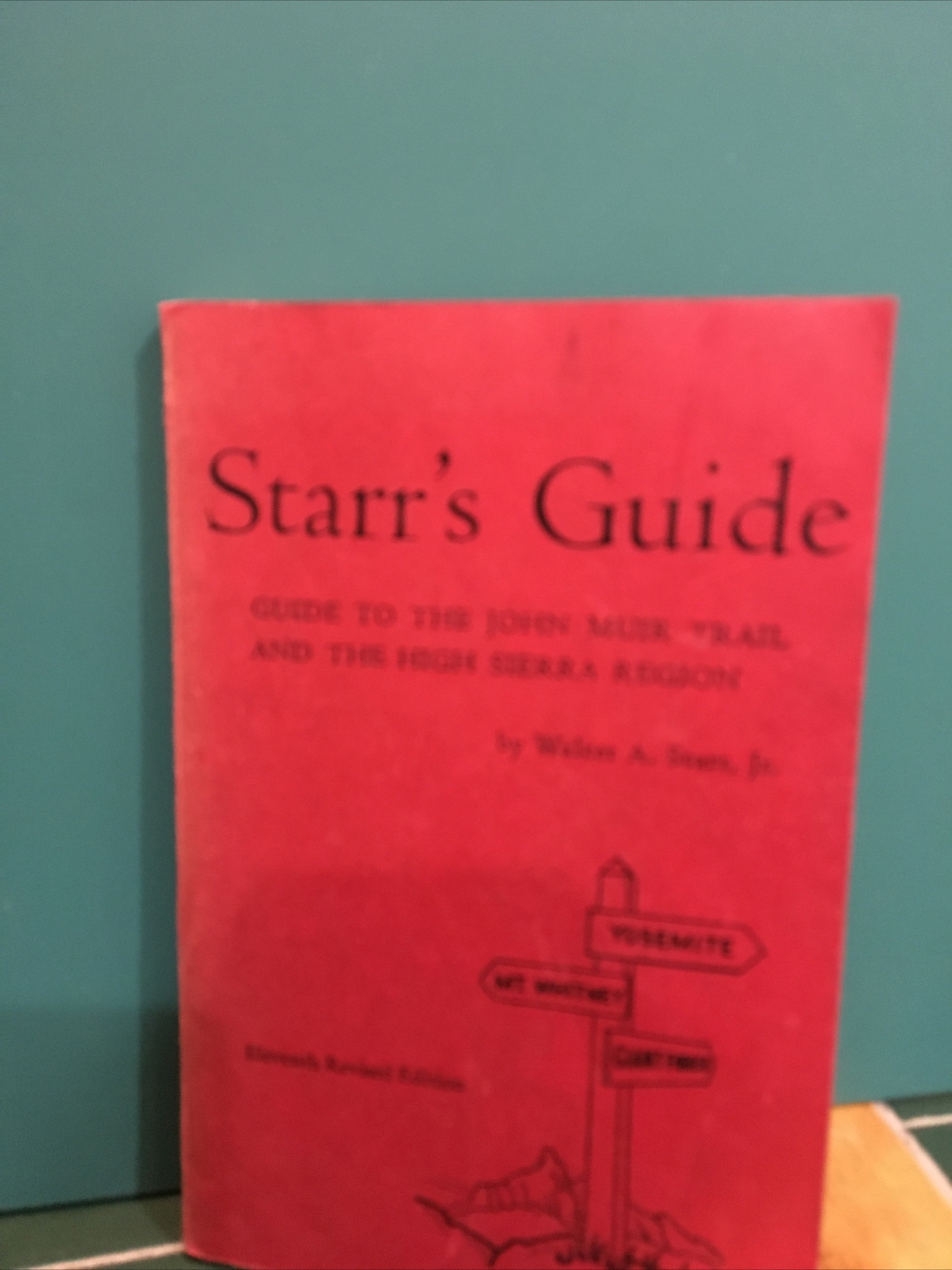 Vintage 1970 Starr's Guide John Muir Trail High Sierras Map Sierra Club Yosemite