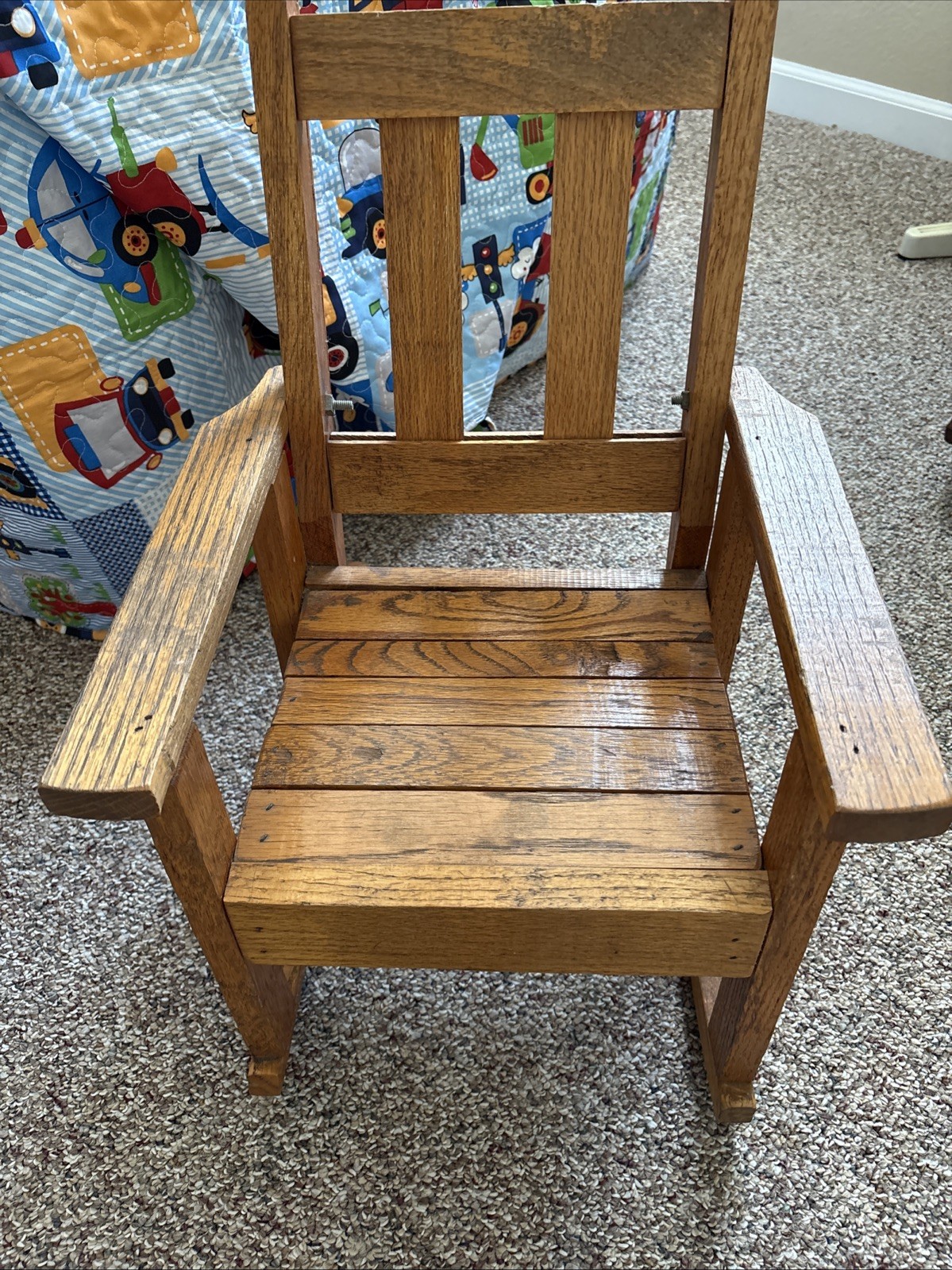 VTG-handmade, Mission Style Oak Child's Rocking Chair