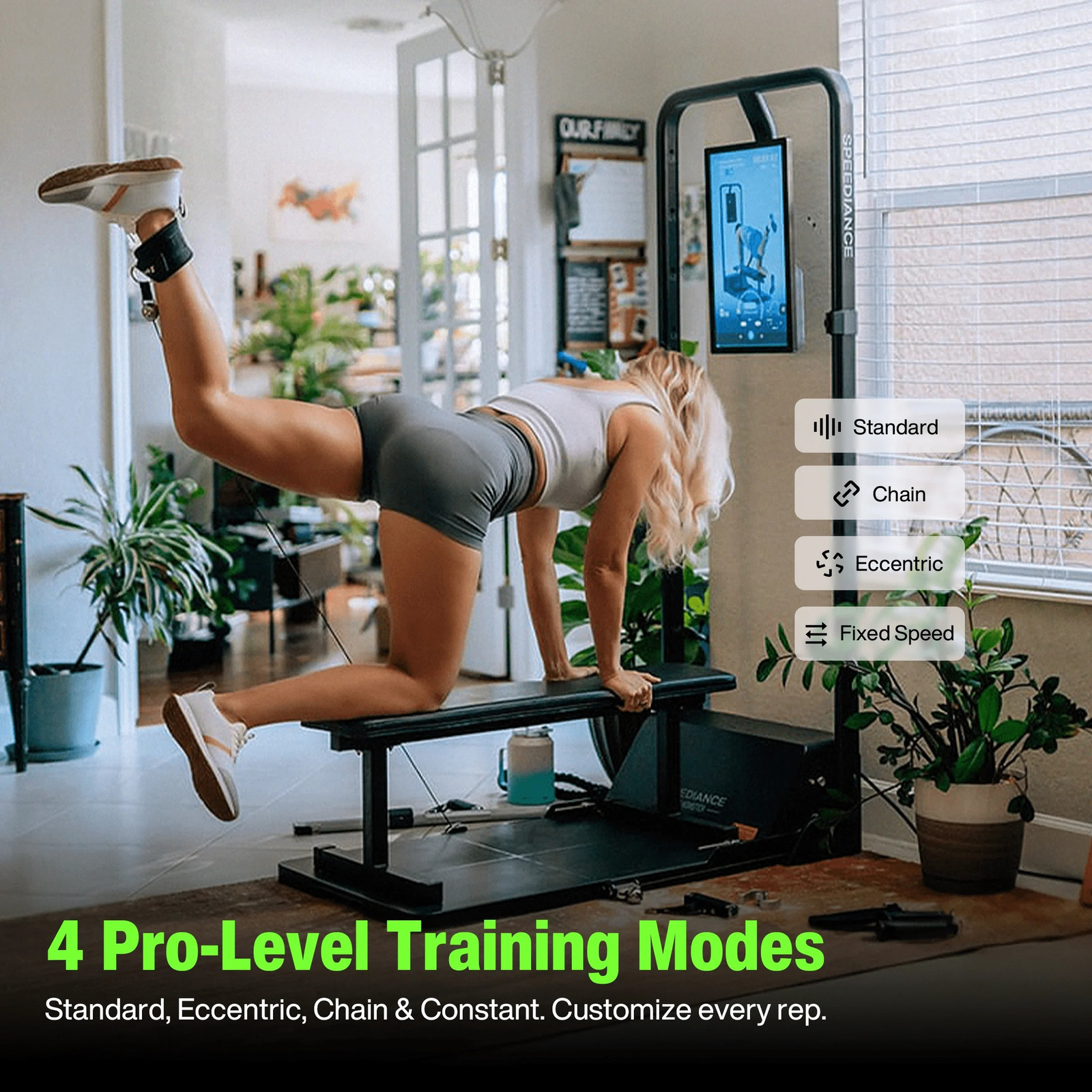 AI Smart Home Gym, All-In-One Digital Weight Workout Machine for Squat, Stren...
