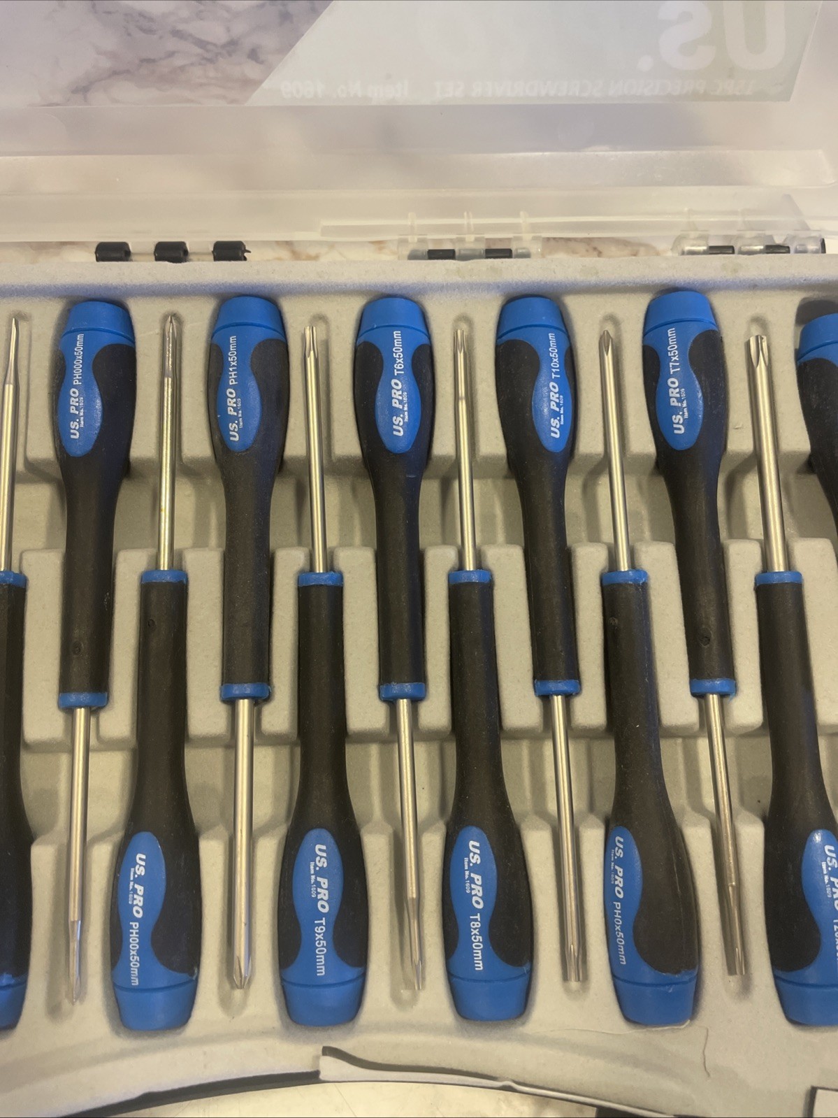 US PRO 15pc Precision Screwdrivers Set Torx Philips & Flat 1609