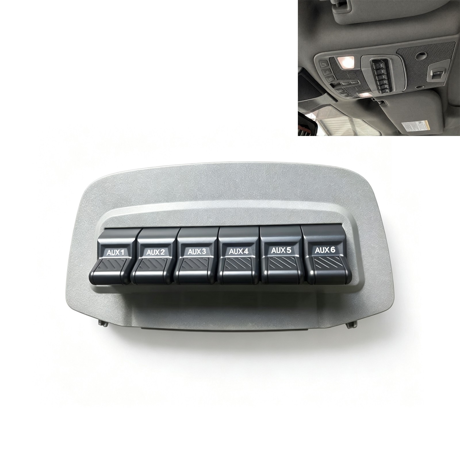 6 Gang Aux Upfitter Switch Panel Kit for Ford F-150 2015-2021 Auxiliary Switches