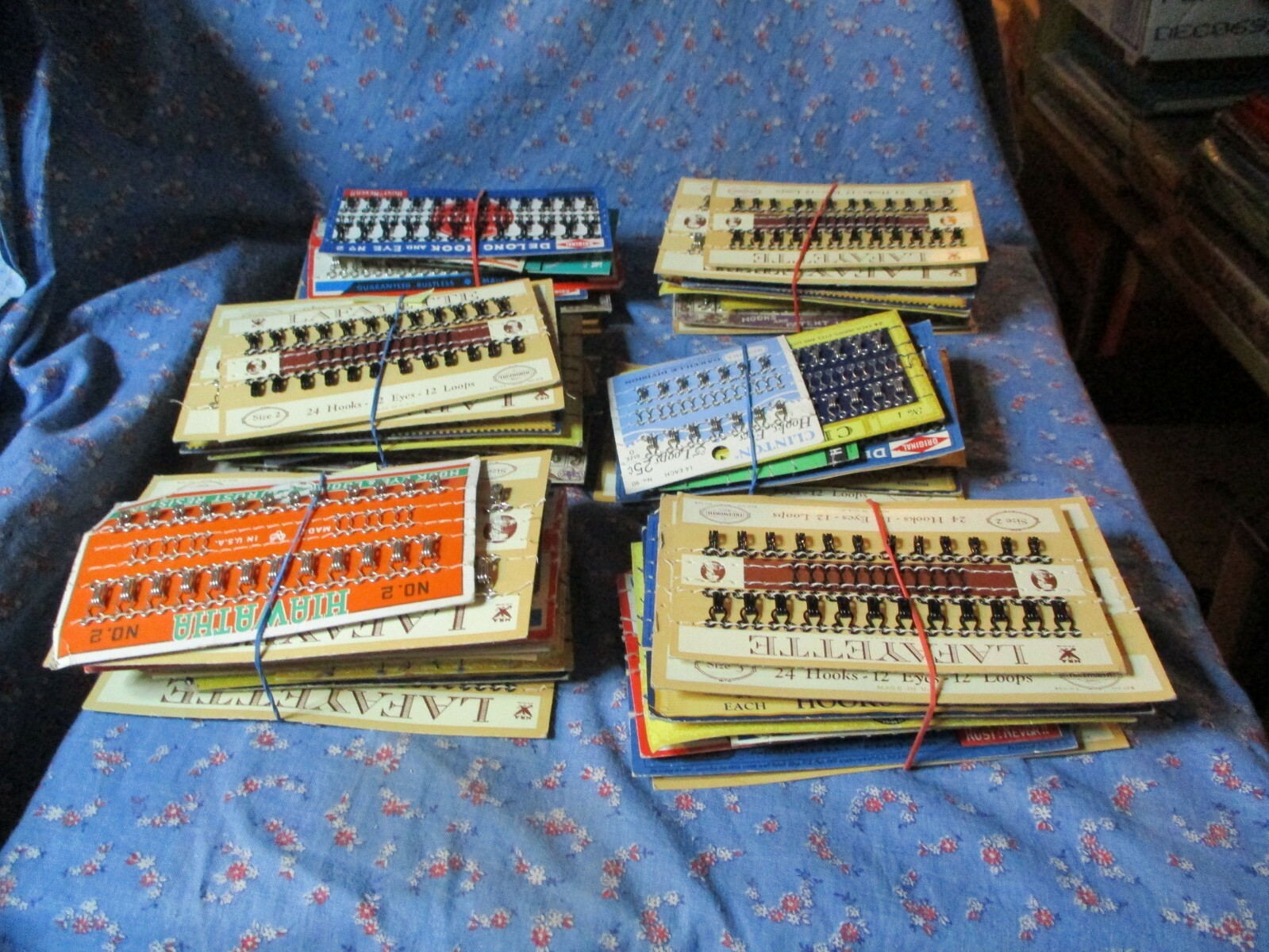 NOS 10 Packages Hooks & Eyes  U Chose Group Using Drop Box
