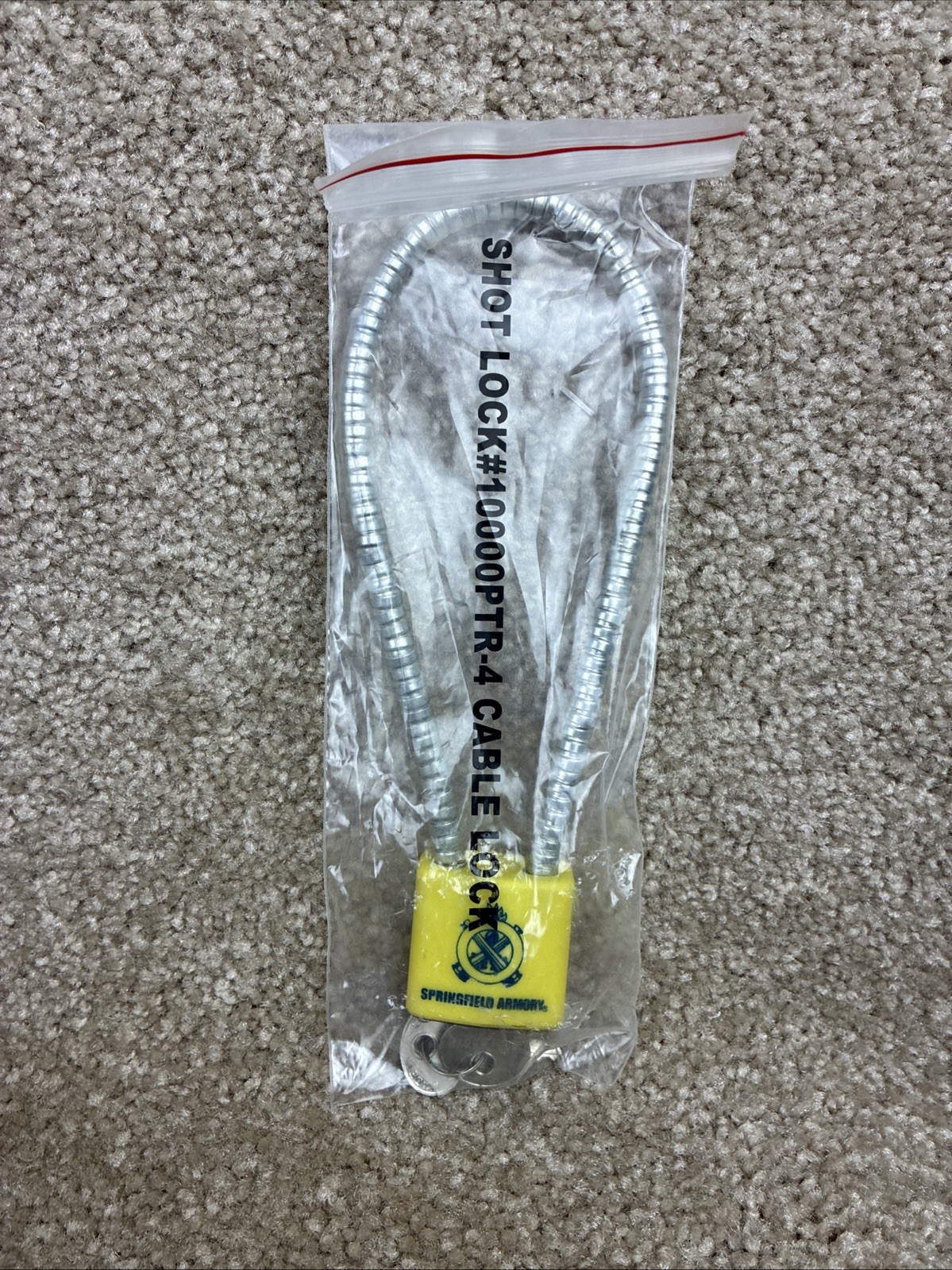 Springfield Armory #10000PTR-4 Cable Lock Unused In Original Packaging