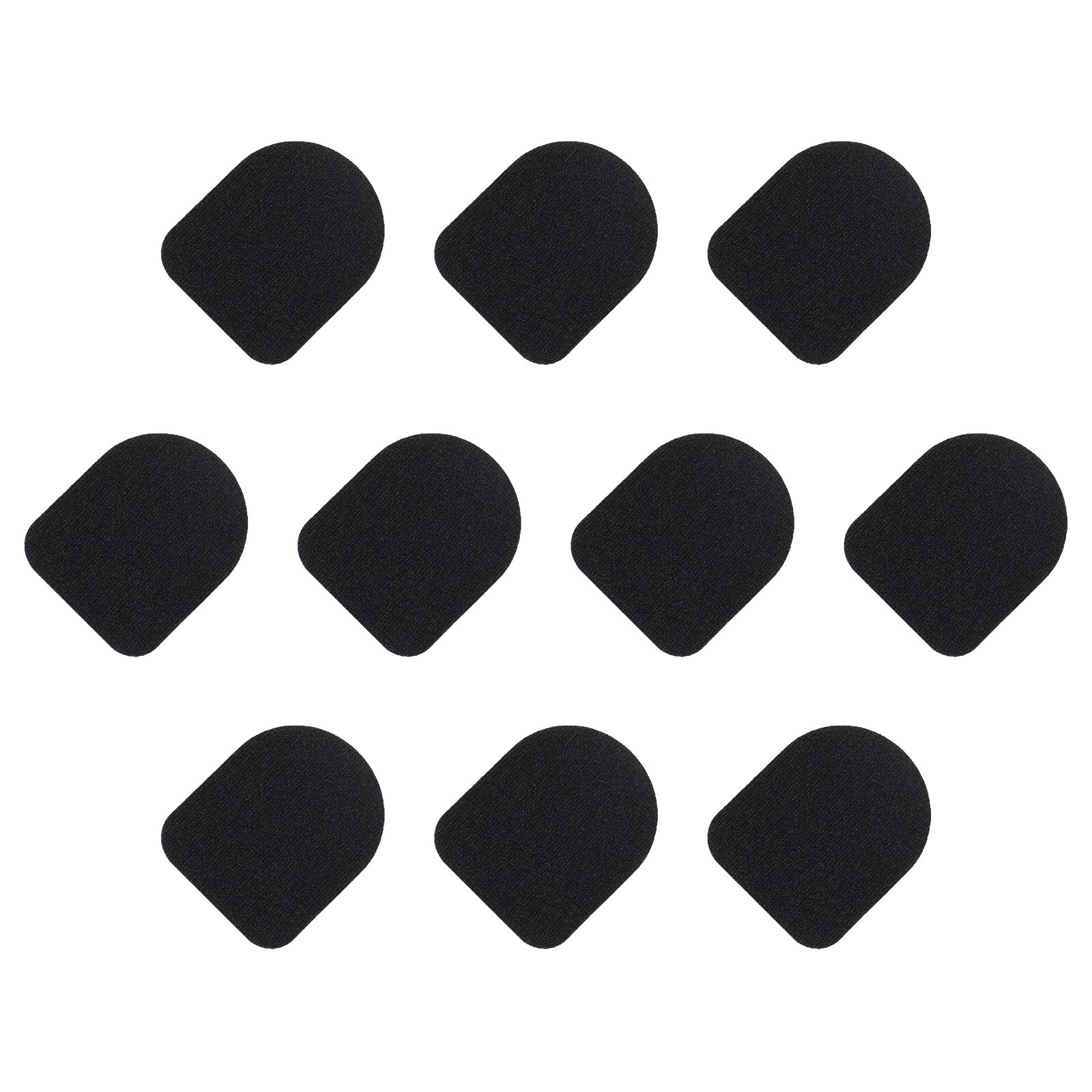 Gloves Touch Screen Sticker 1" x 4/5" Carbon fiber Black 16 Pcs(10 In 1)