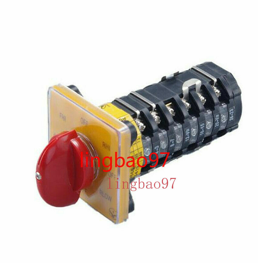 Milling Machine Step Pulley Forward Reverse 6 Section Switch 25A For BRIDGEPORT