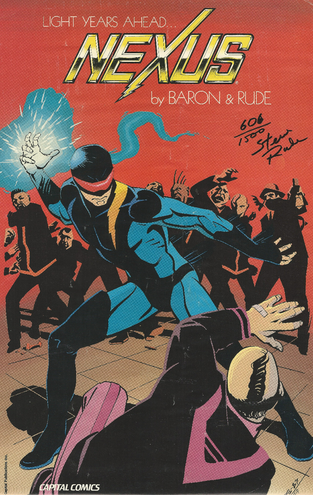 Nexus 1984 Promotional Poster Steve Rudd Signed & Numbered #606/1500