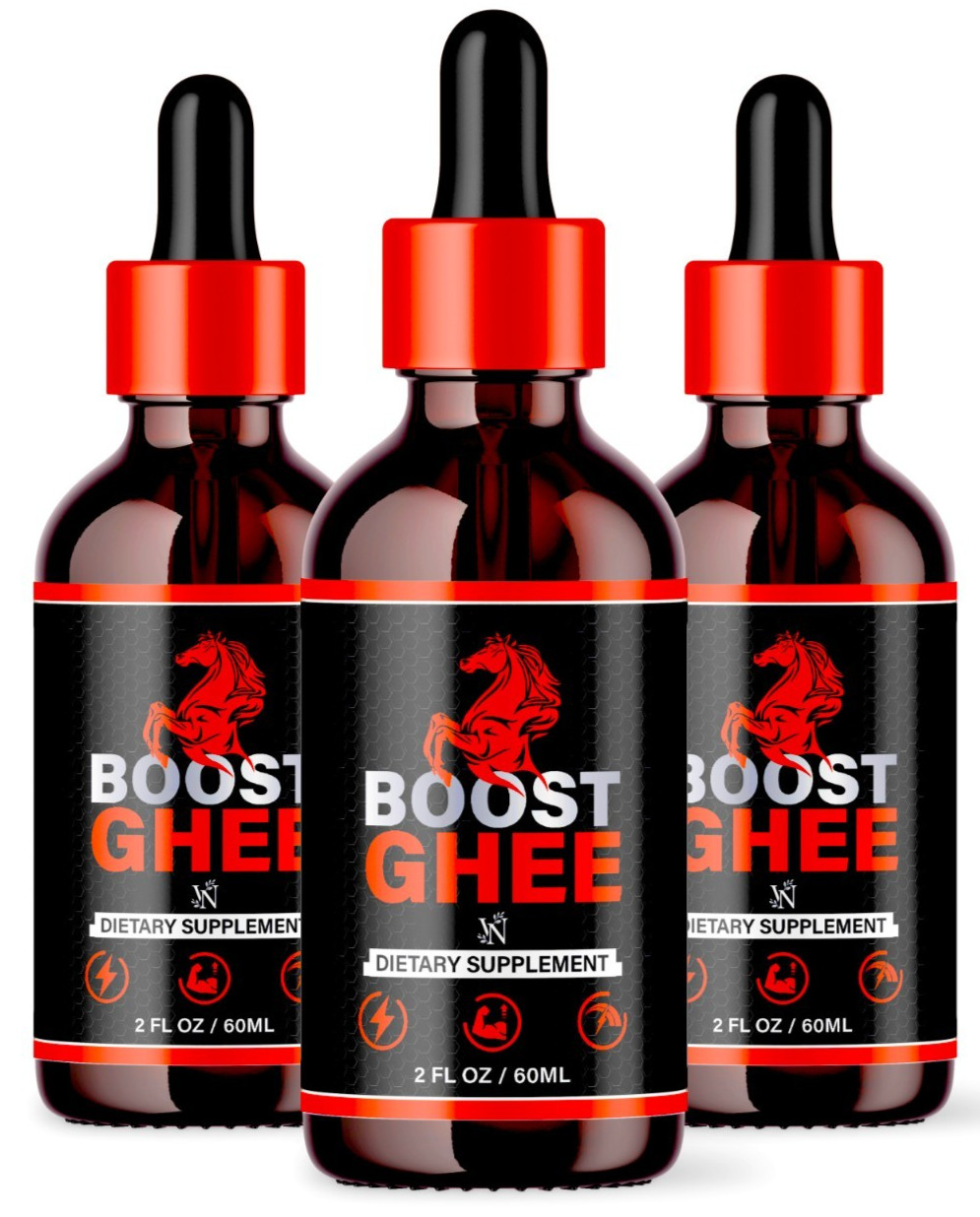 Boost Ghee Strengthening Drops for Men, Boostghee Drops for Male Health 3 Pack