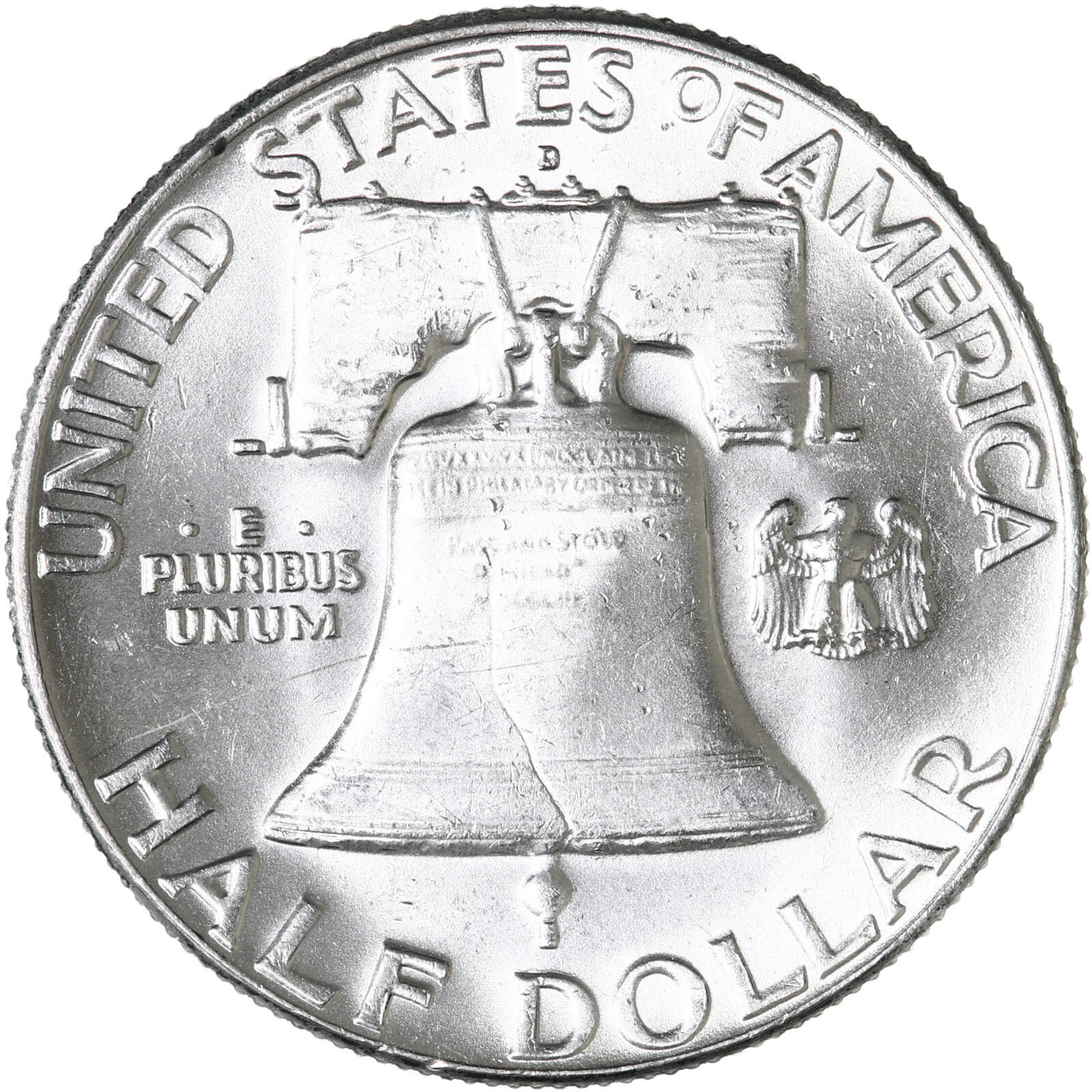 1962 D Franklin Half Dollar 90% Silver BU US Coin