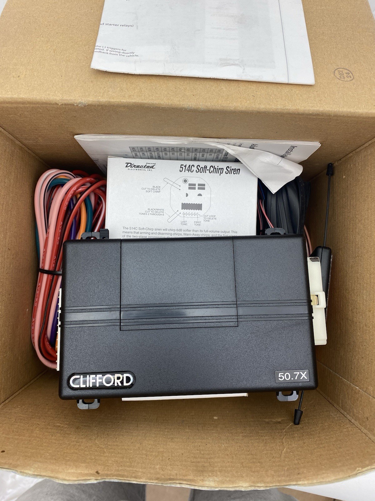 INCOMPLETE CLIFFORD 50.7X  2-WAY  CAR ALARM MISSING REMOTES