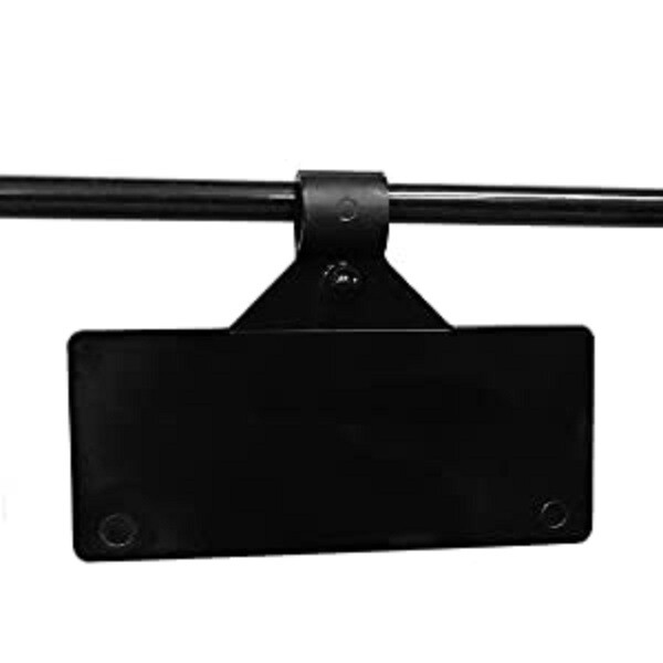 100 Black 3x1-1/4" Fold-N-Hold Single Wire Merchandise Stick On Label Tag Holder
