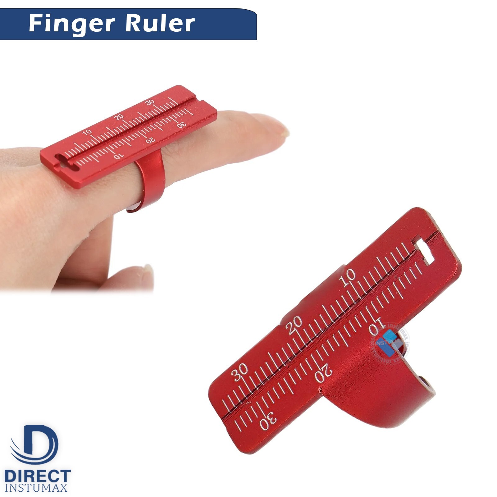 Dental Endo Finger Ruler Measuring Gauge Span Endodontic Scale Measure Ring