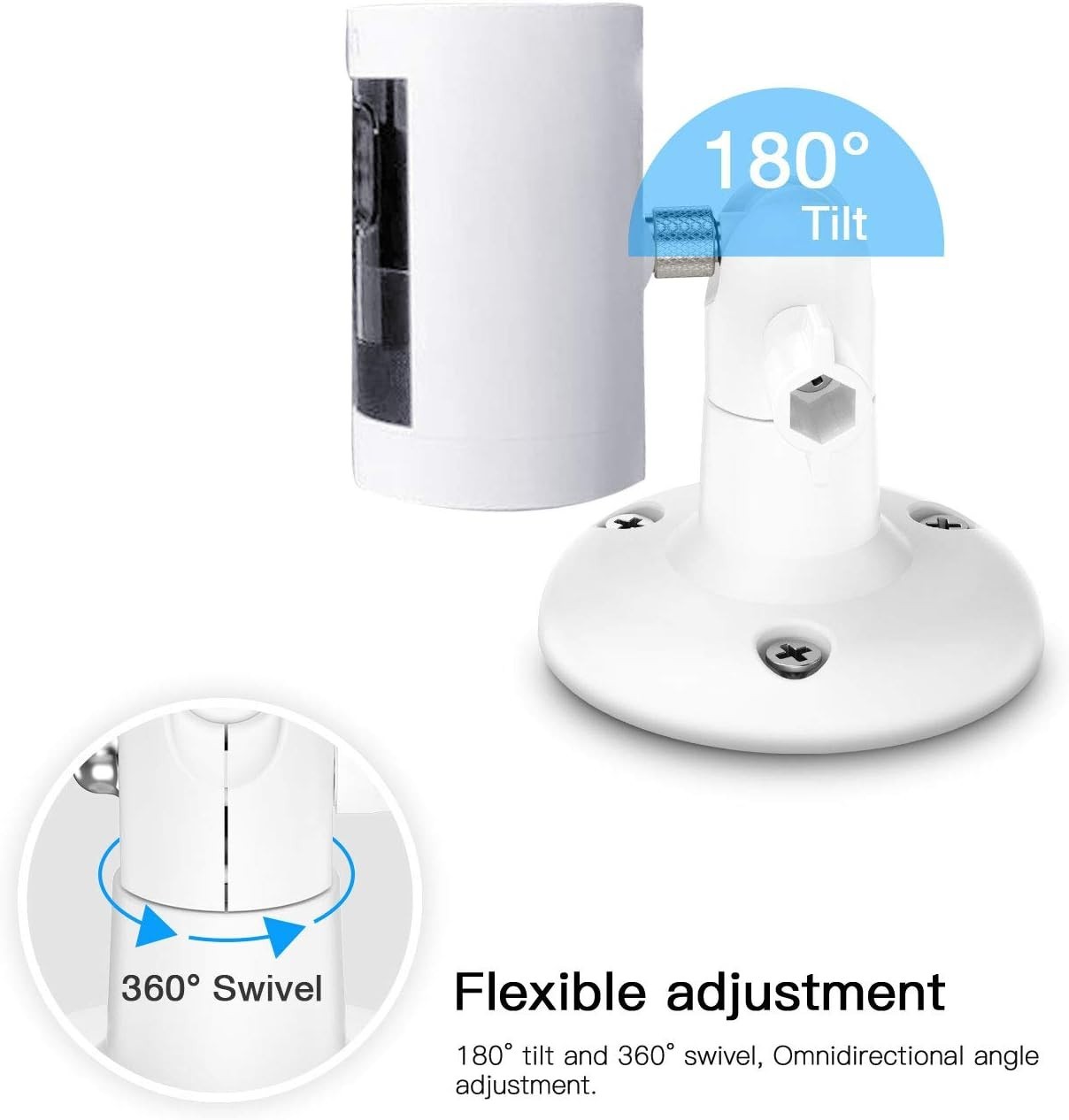 Adjustable Security Camera Wall Mount, Easy Installation with Waterproof Quality