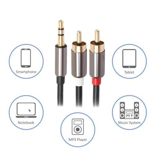 RCA to 3.5mm AUX Audio Cable 3M