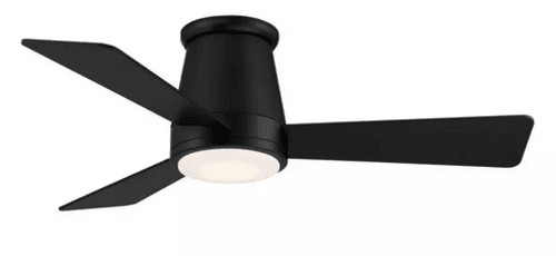 WAC Lighting  F-036LMB HUG 44" Indoor/Outdoor 3-Blade Ceiling Fan - Matte Black