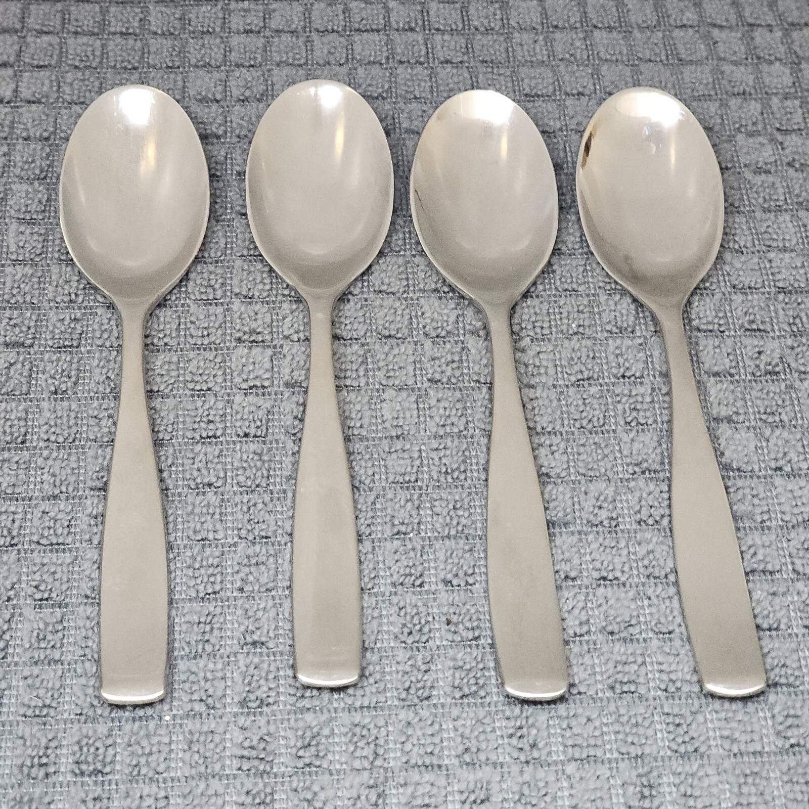 Mikasa Satin Loft Teapoons Set Of 4 Stainless  Steel 18/10 Flatware